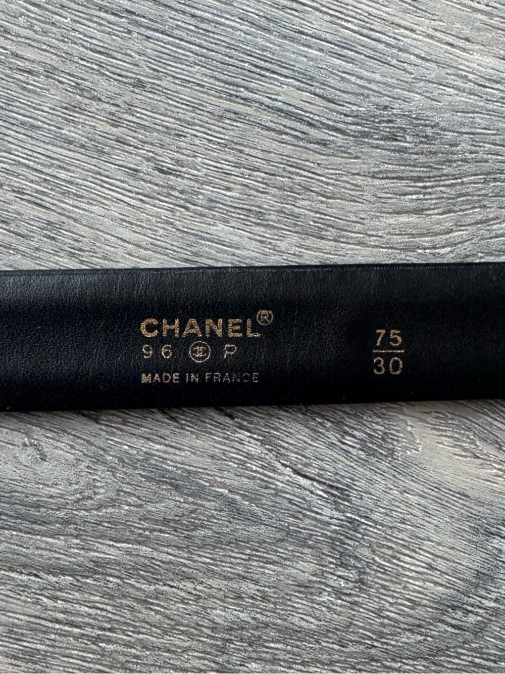 Vintage Chanel Logo Leather Belt - Picture 7 of 7